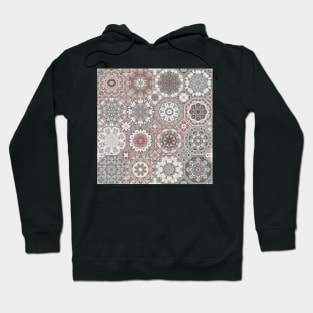 Octagonal Oriental and ethnic motifs in patterns. Hoodie